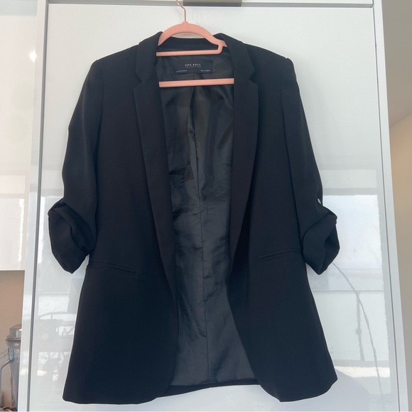 Zara Cuffed Sleeve Blazer - Picture 2 of 7
